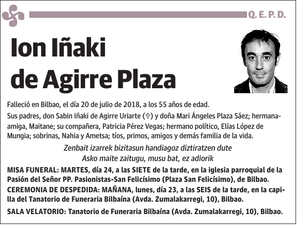 Ion Iñaki de Agirre Plaza