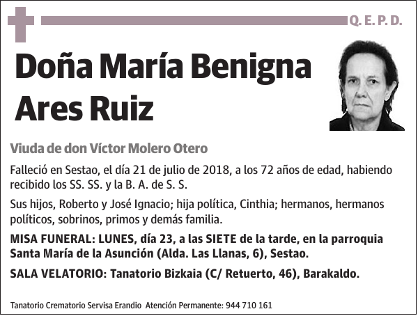 María Benigna Ares Ruiz