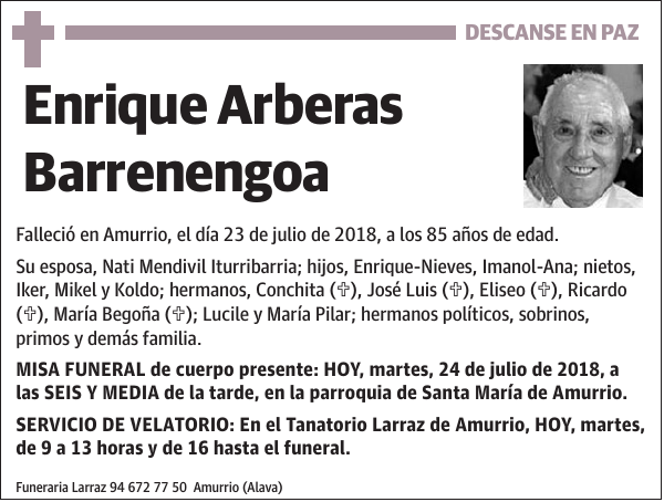 Enrique Arberas Barrenengoa