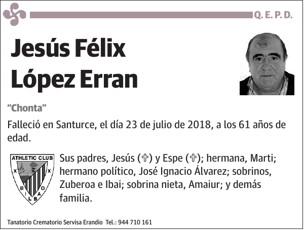 Jesús Félix López Erran Chonta