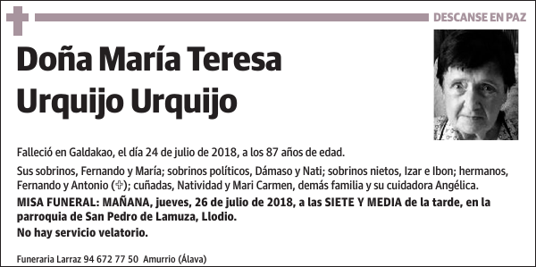 María Teresa Urquijo Urquijo