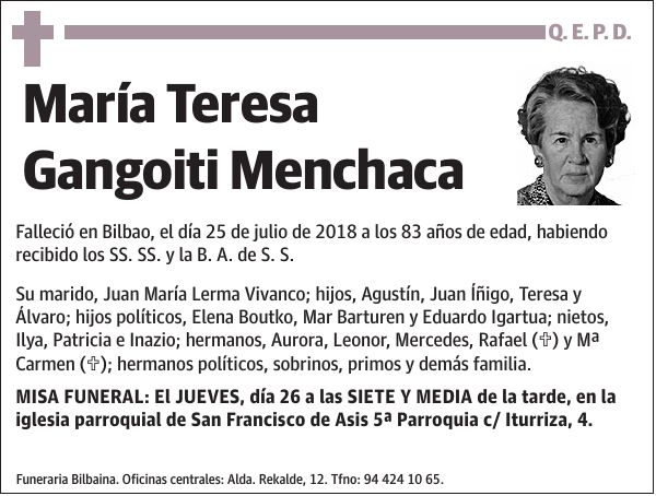 María Teresa Gangoiti Menchaca