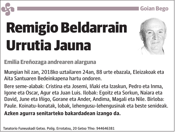 Remigio Beldarrain Urrutia