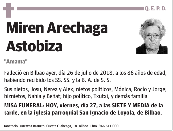 Miren Arechaga Astobiza