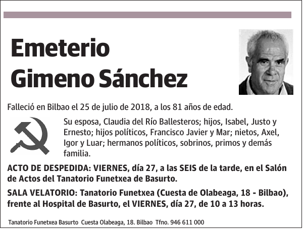 Emeterio Gimeno Sánchez