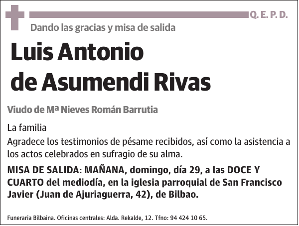 Luis Antonio de Asumendi Rivas