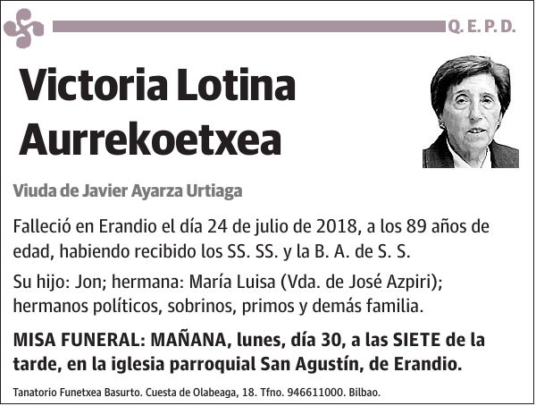 Victoria Lotina Aurrekoetxea