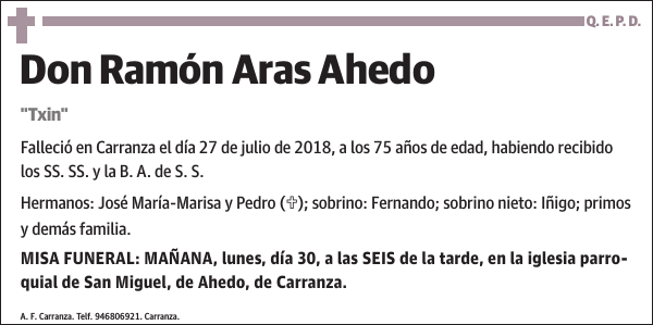 Ramón Aras Ahedo