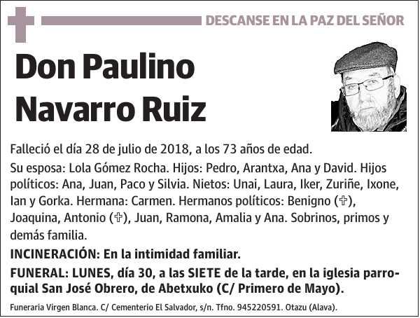 Paulino Navarro Ruiz