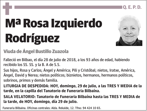 Mª Rosa Izquierdo Rodríguez