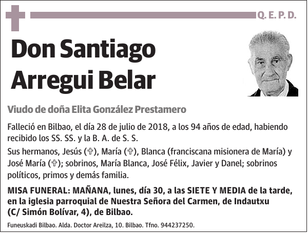 Santiago Arregui Belar