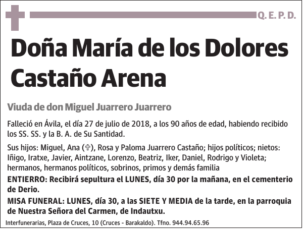 María de los Dolores Castaño Arena