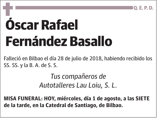 Óscar Rafael Fernández Basallo