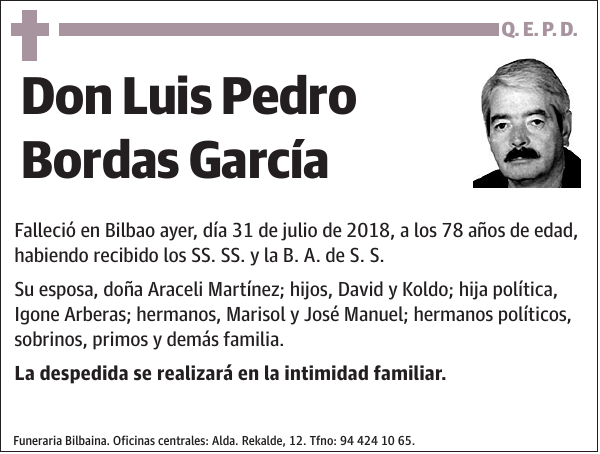 Luis Pedro Bordas García