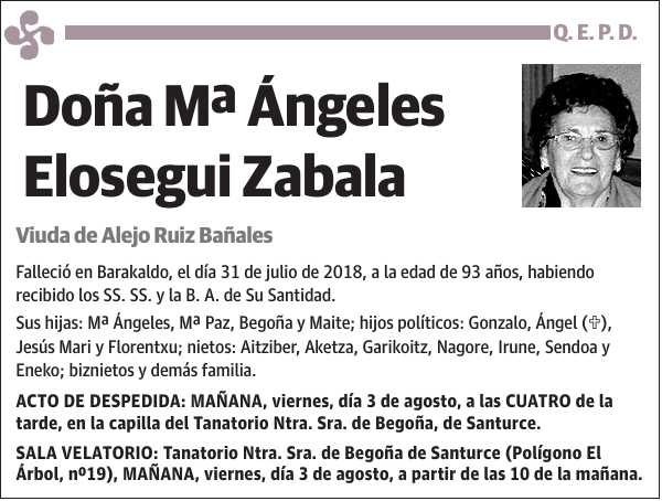 Mª Ángeles Elosegui Zabala