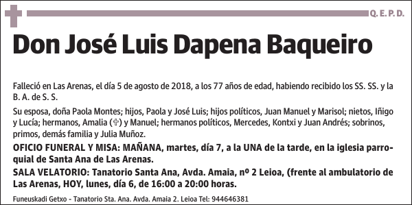 José Luis Dapena Baqueiro