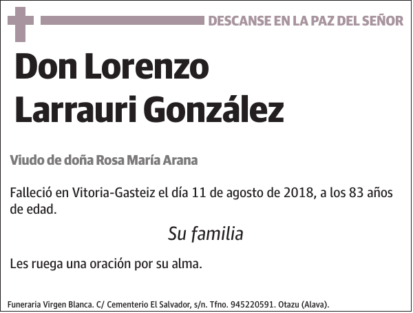 Lorenzo Larrauri González