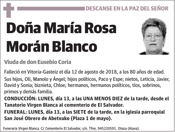 María Rosa Morán Blanco