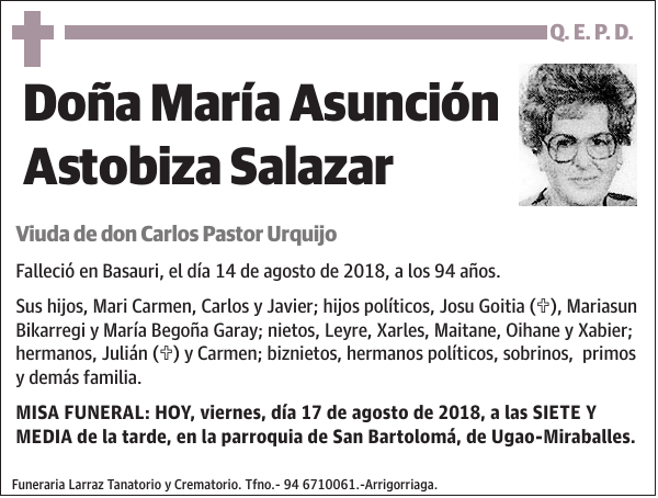 María Asunción Astobiza Salazar