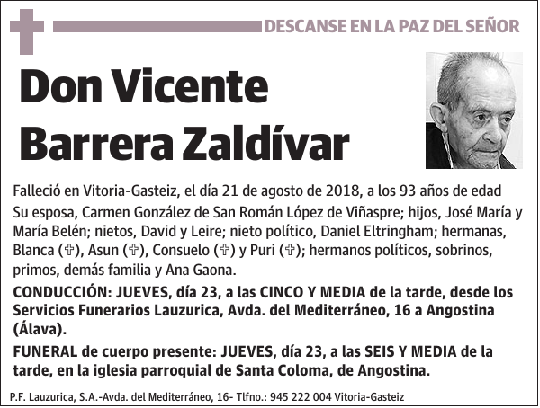 Vicente Barrera Zaldívar