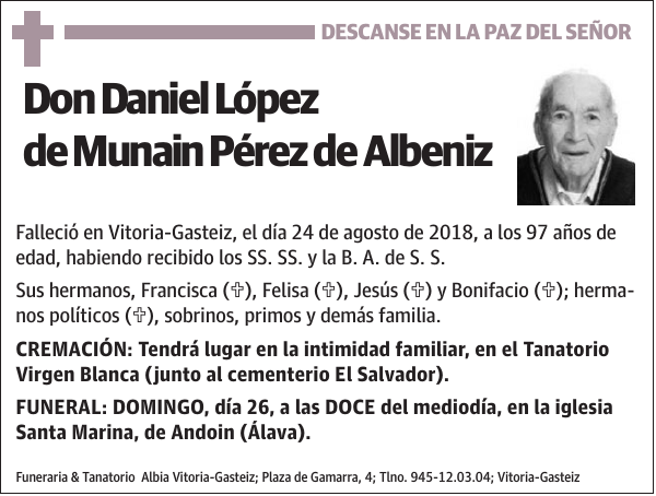 Daniel López de Munain Pérez de Albeniz