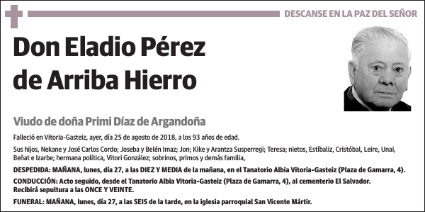 Eladio Pérez de Arriba Hierro