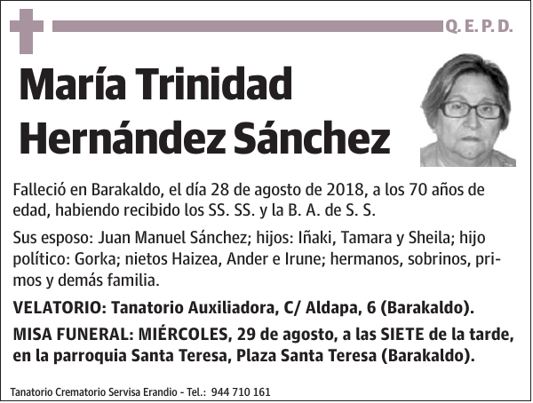 María Trinidad Hernández Sánchez