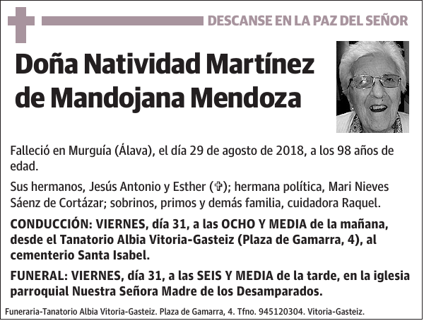 Natividad Martínez de Mandojana Mendoza