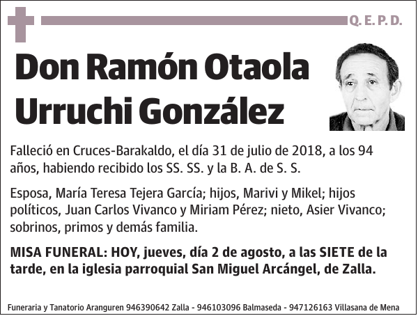 Ramón Otaola Urruchi González