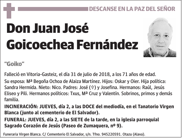 Juan José Goicoechea Fernández