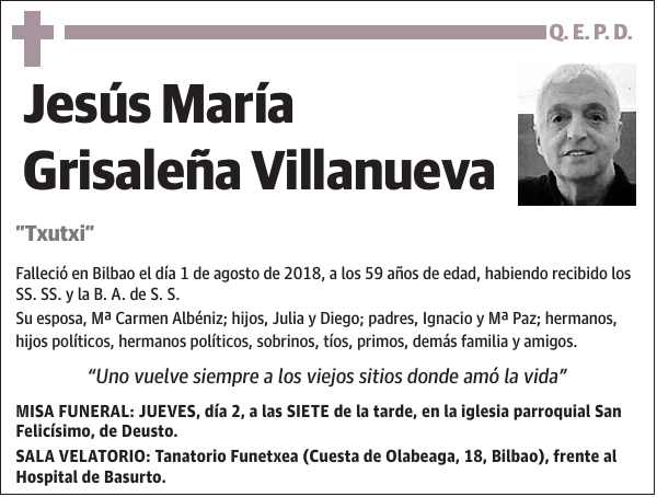 Jesús María Grisaleña Villanueva