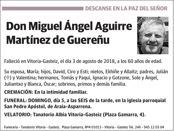 Miguel Ángel Aguirre Martínez de Guereñu