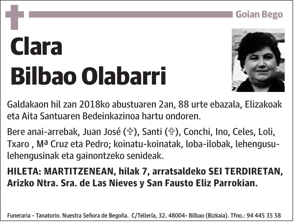 Clara Bilbao Olabarri