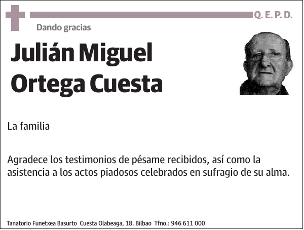 Julián Miguel Ortega Cuesta