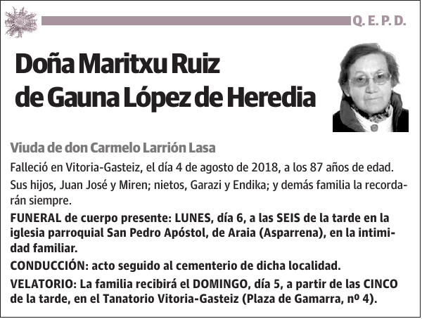 Maritxu Ruiz de Gauna López de Heredia