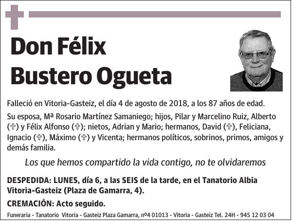 Félix Bustero Ogueta