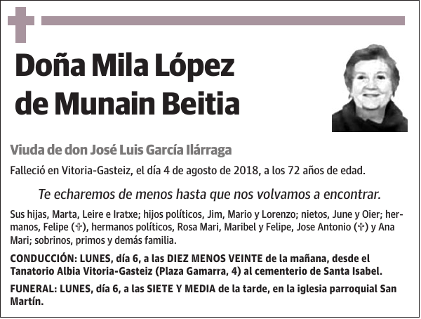 Mila López de Munain Beitia