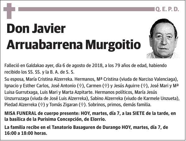 Javier Arruabarrena Murgoitio