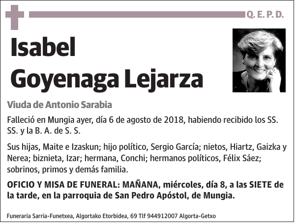 Isabel Goyenaga Lejarza