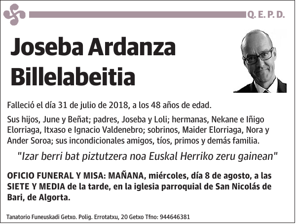 Joseba Ardanza Billelabeitia