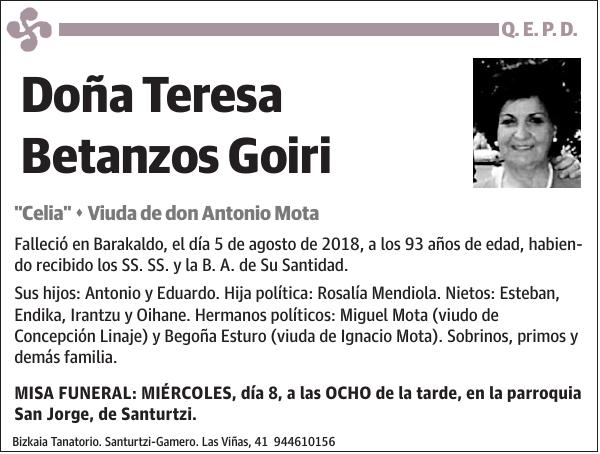 Teresa Betanzos Goiri