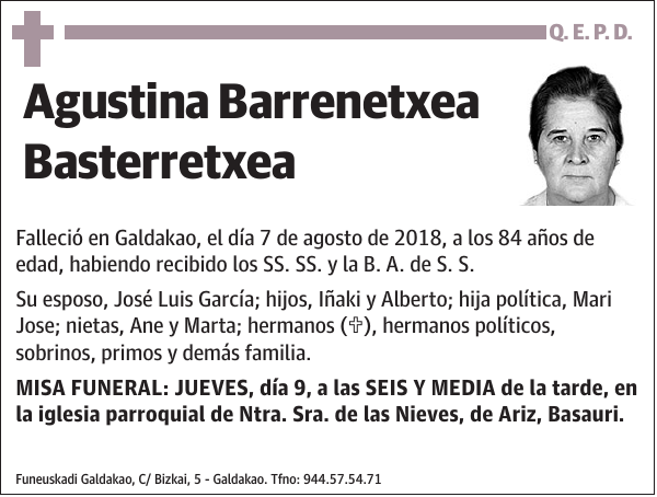 Agustina Barrenetxea Basterretxea