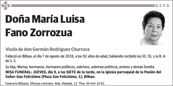 María Luisa Fano Zorrozua