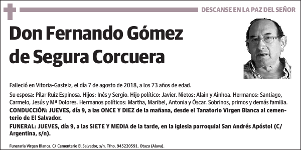 Fernando Gómez de Segura Corcuera