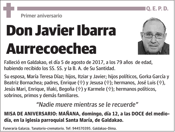 Javier Ibarra Aurrecoechea