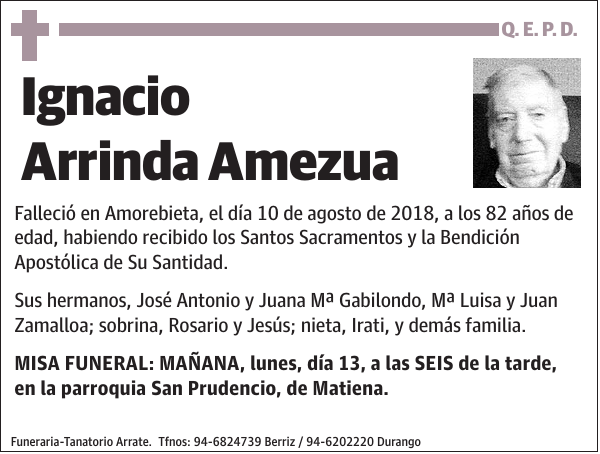 Ignacio Arrinda Amezua