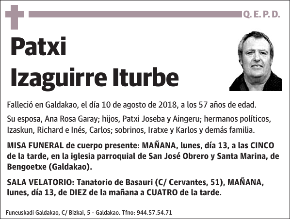 Patxi Izaguirre Iturbe