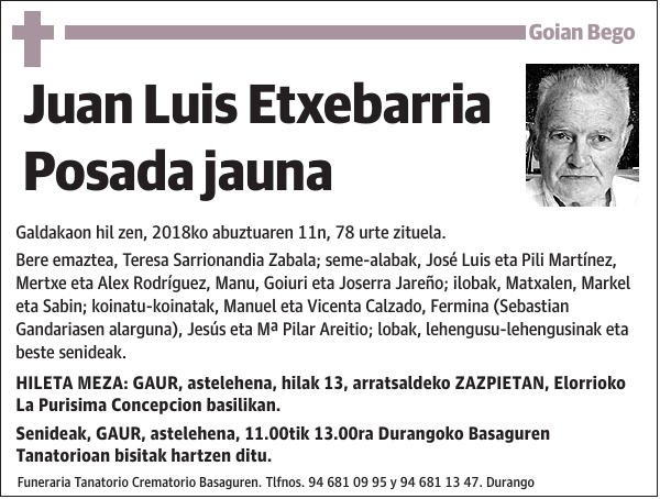 Juan Luis Etxebarria Posada