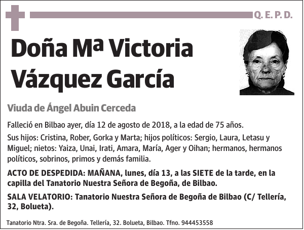 Mª Victoria Vázquez García