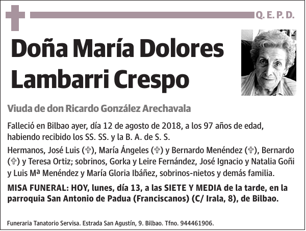 María Dolores Lambarri Crespo